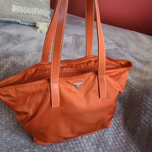 Prada Nylon Zip Top Vintage Mini Tote